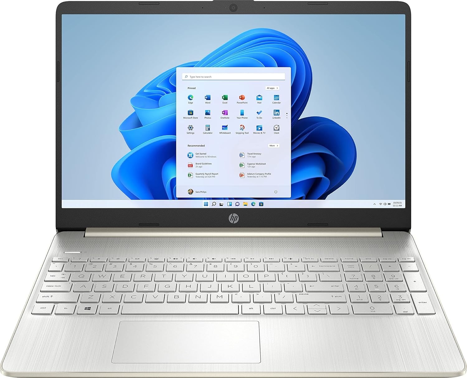 HP 15.6-inch Touch-Screen Laptop, 11th Generation Intel Core i7-1165G7, Intel Iris Xe Graphics, 16 GB RAM, 512 GB SSD, Windows 11 Home (Natural Silver)