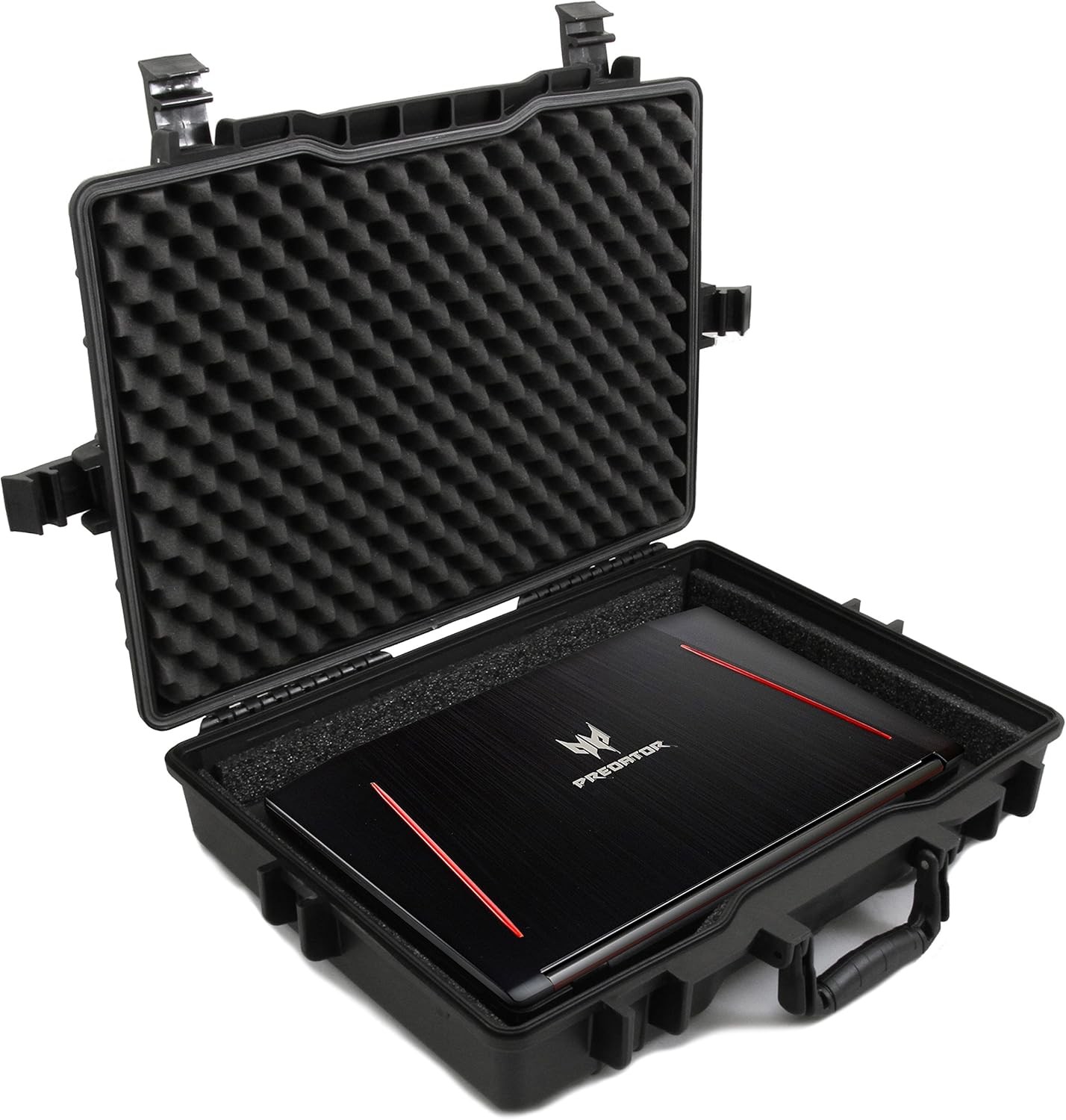 CASEMATIX 17" Elite Custom Waterproof Laptop Case Compatible with Acer Predator Helios 300, Helios 500, Nitro 5 and More 15.6 inch & 17.3 inch Gaming Laptops with Accessories